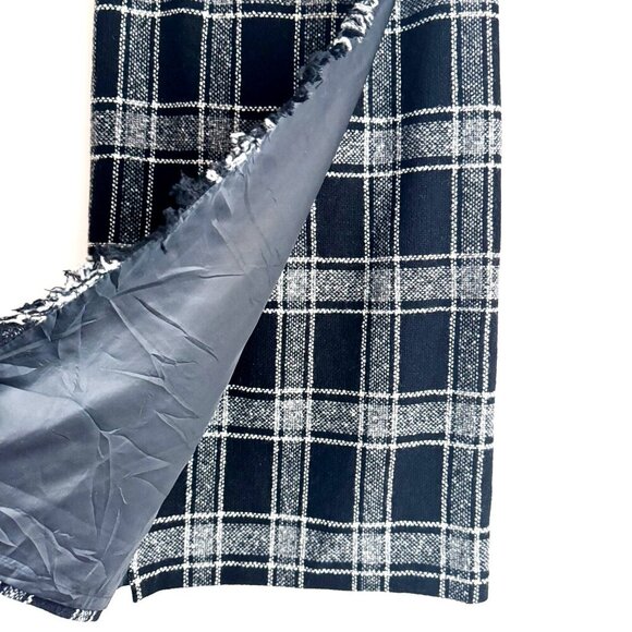 Talbots Italian Fabric Plaid Tartan Style Wrap Midi Skirt M - Picture 5 of 9
